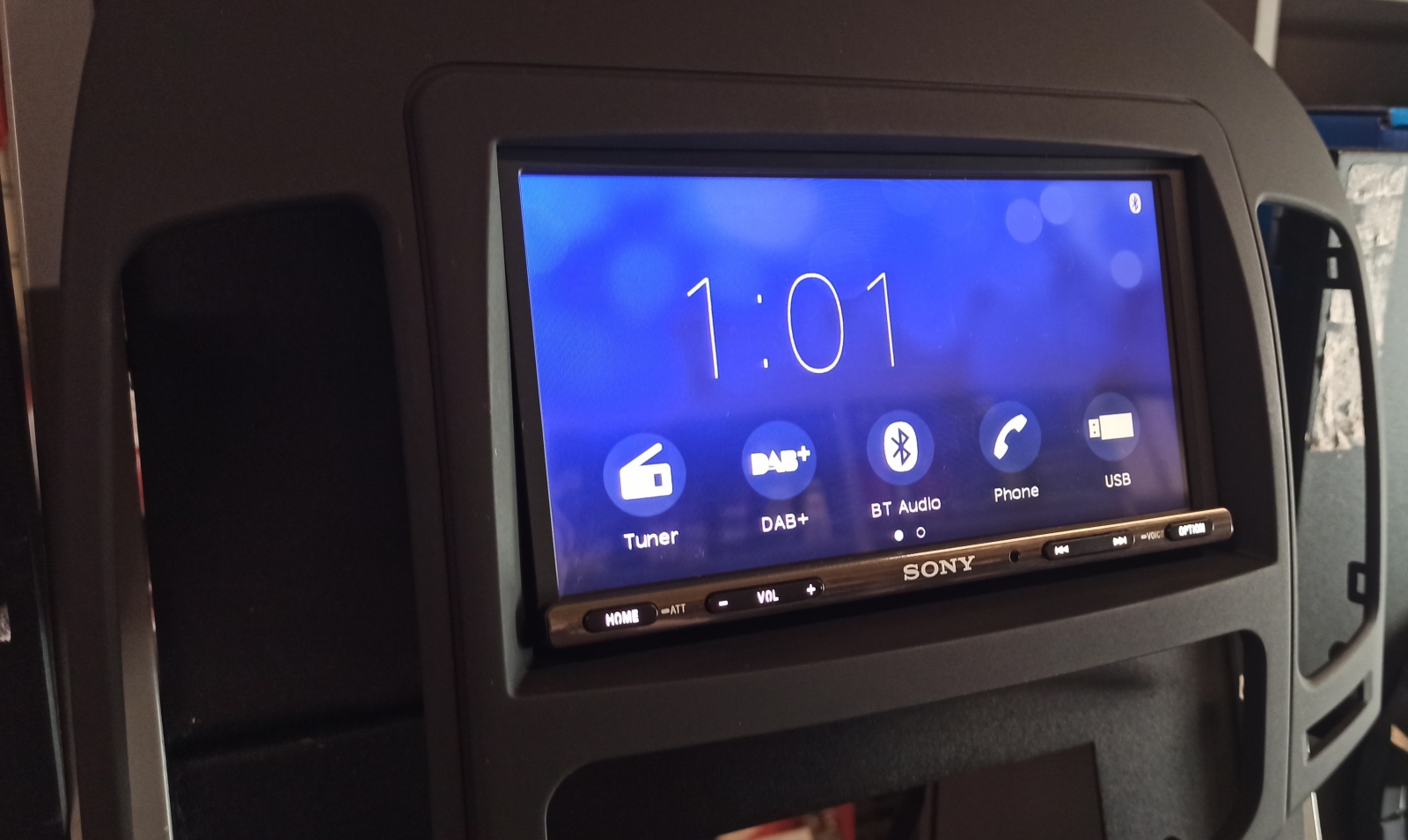 Marco de radio 2 DIN Hyundai i30 (FD/FDH) 07/2007-02/2012 Caucho Táctil