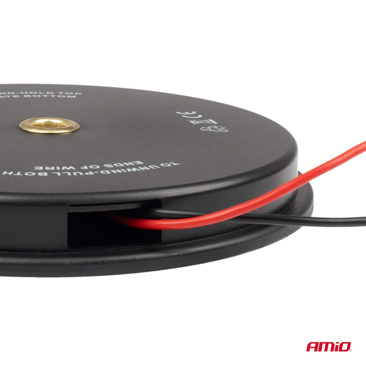 Cavi di misura a coccodrillo arrotolati 2x9m AMIO-04275