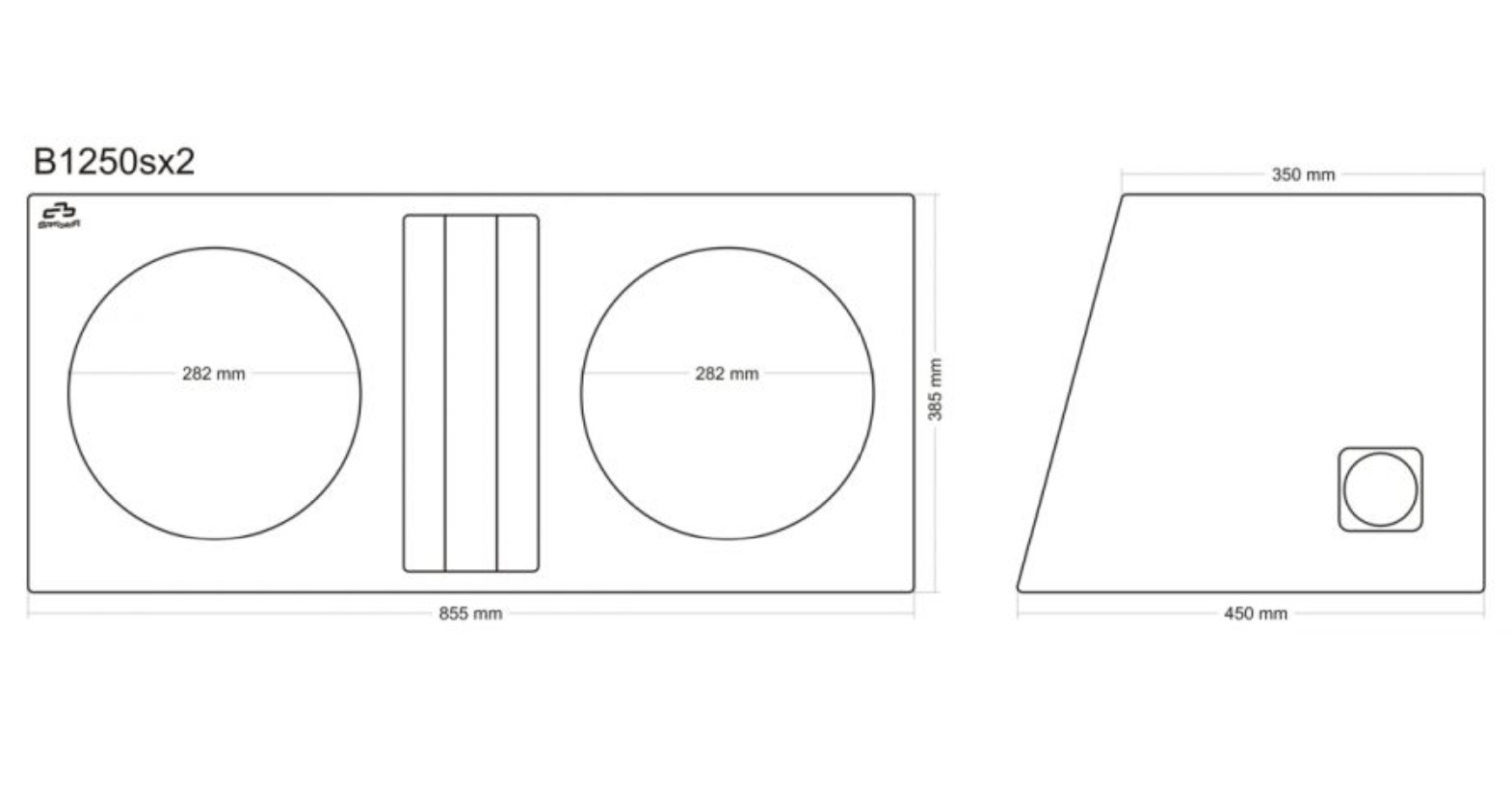 Speaker enclosure 30cm/100l