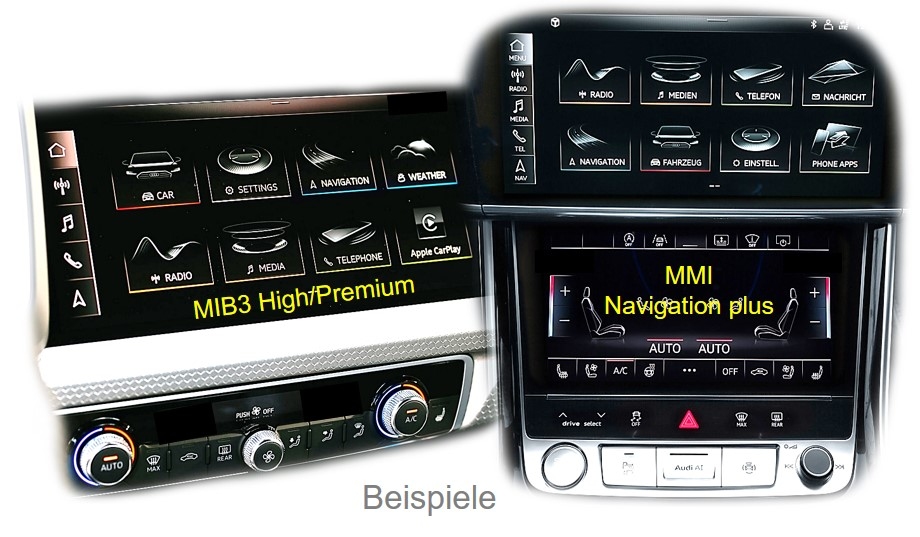 Adaptateur pour caméra Audi A6 (06/2018) -> MMI Radio Plus et MMI Navigation (Plus) avec MMI Touch Response – écran 8,8 ou 10,1 pouces