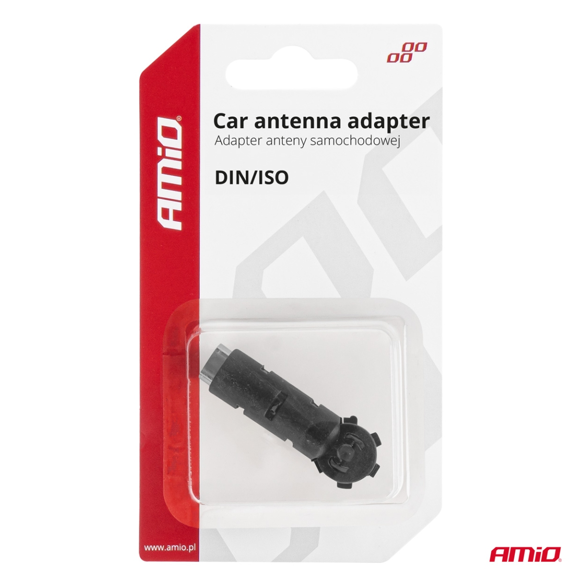 Antenna adapter reduction DIN ISO plug angled AMIO-03967