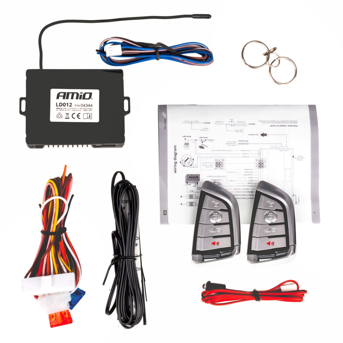 Centrallåskontroll med nyckelfri öppning AMIO-04344