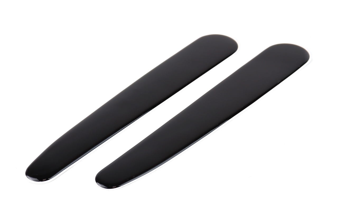 Odbojniki osłony na zderzaki czarne 2x30cm AMIO-02504