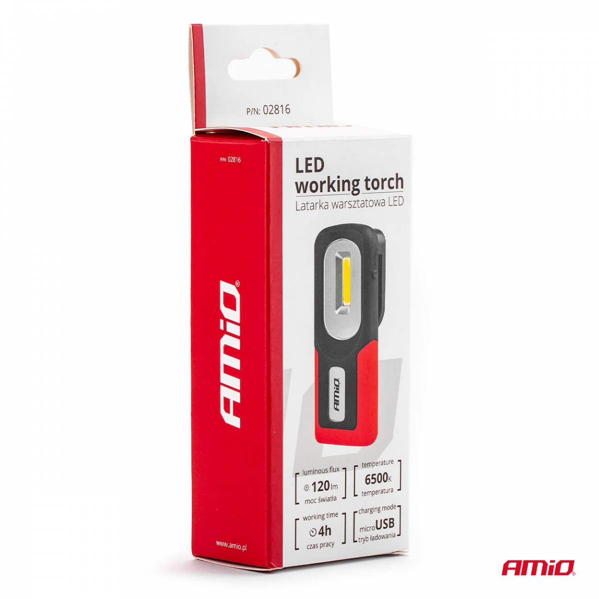 LED-tarkastustaskulamppu WT06 AMIO-02816