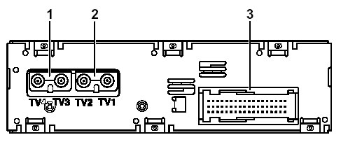 Adattatore per il collegamento di Audio Video VW MFD, Audi RNS-D al sintonizzatore di fabbrica