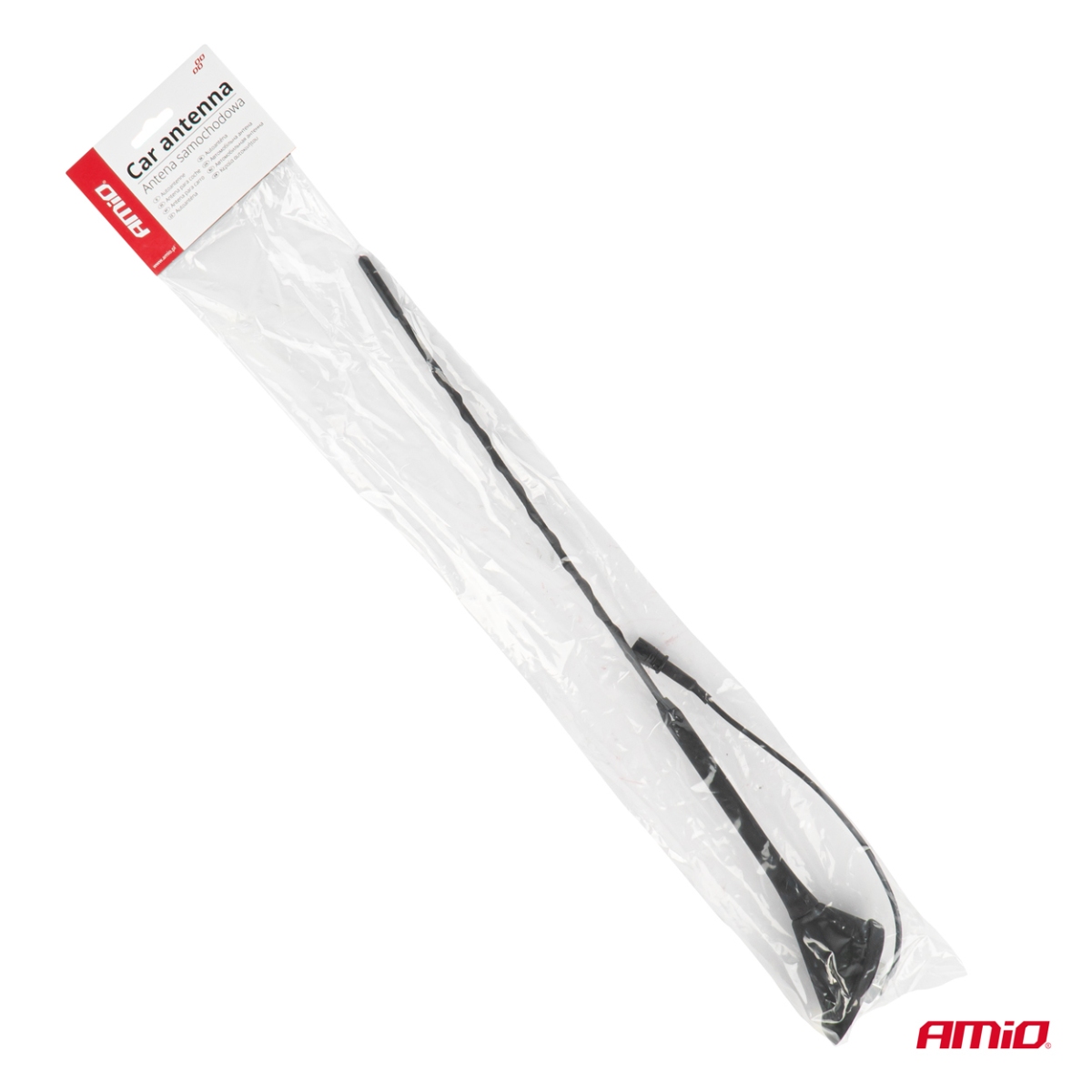 Antena samochodowa uniwersalna bat maszt z wzmacniaczem RAKU-2 ANT11 AMIO-04155
