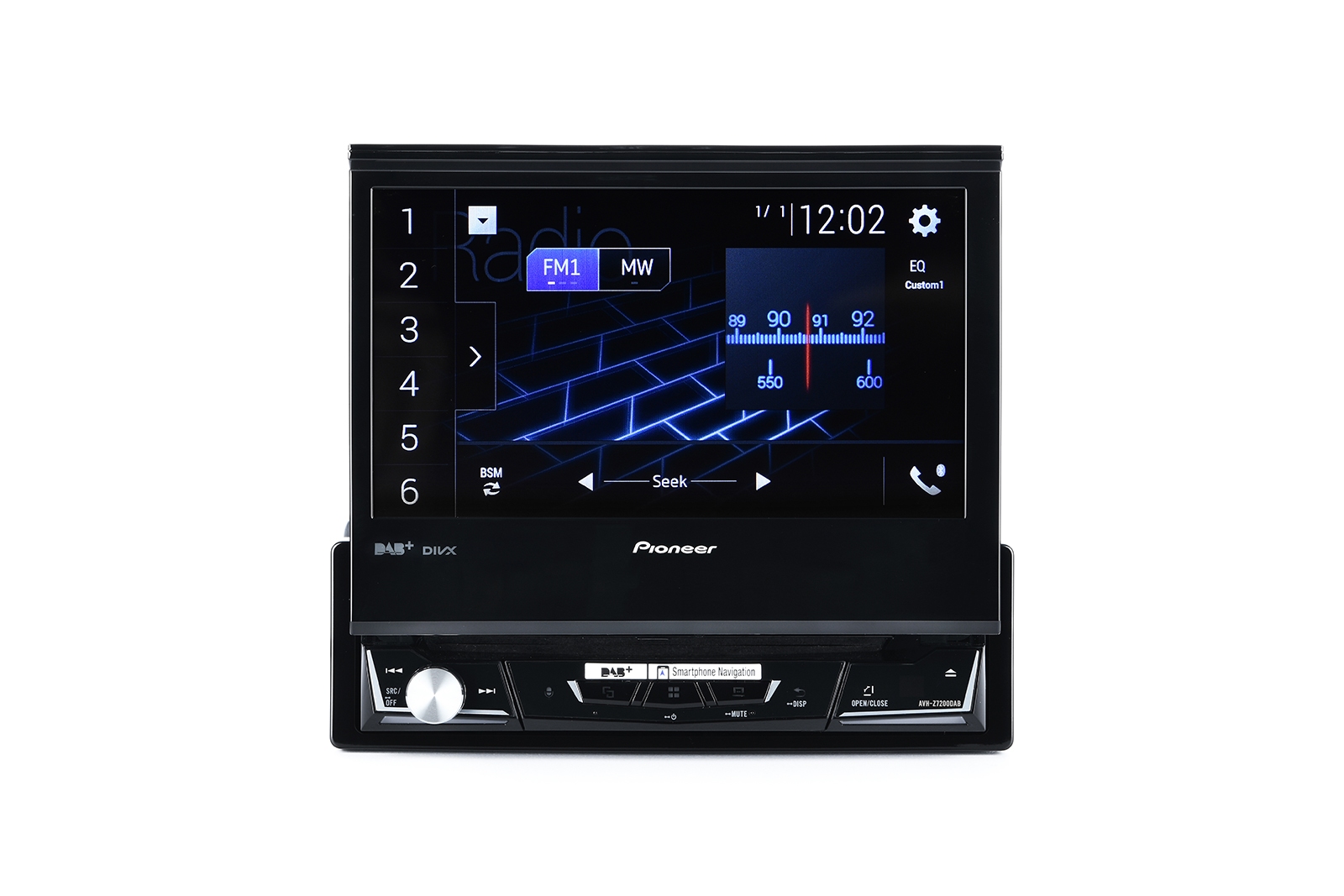 Pioneer AVH-Z7200DAB multimédia állomás. Apple CarPlay és Android Auto.