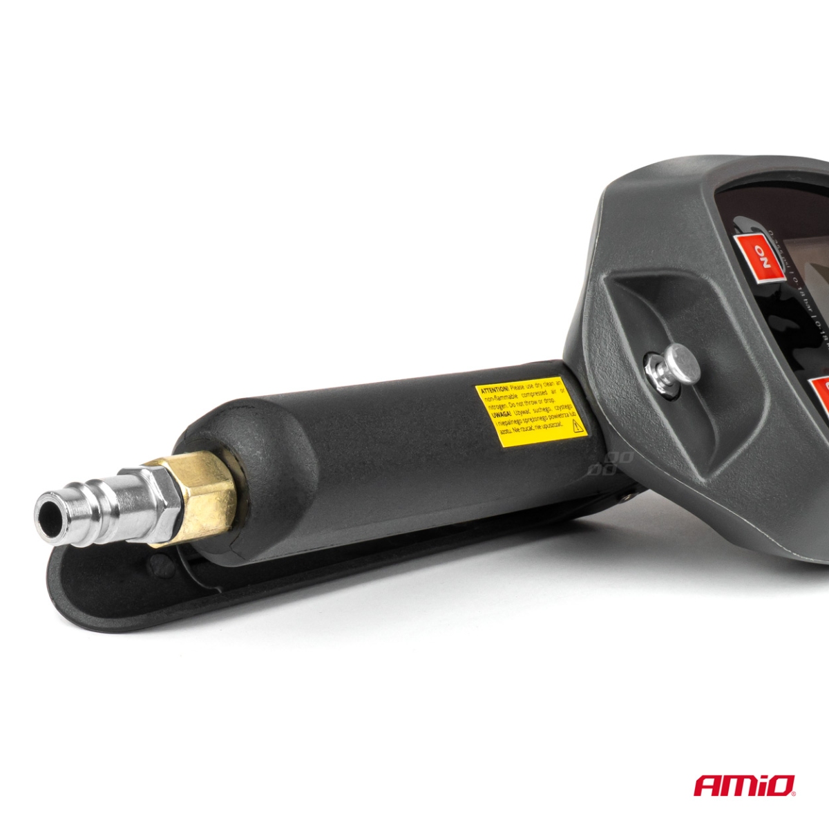 Pistolet do pompowania z manometrem cyfrowym 18 bar AMIO-04482