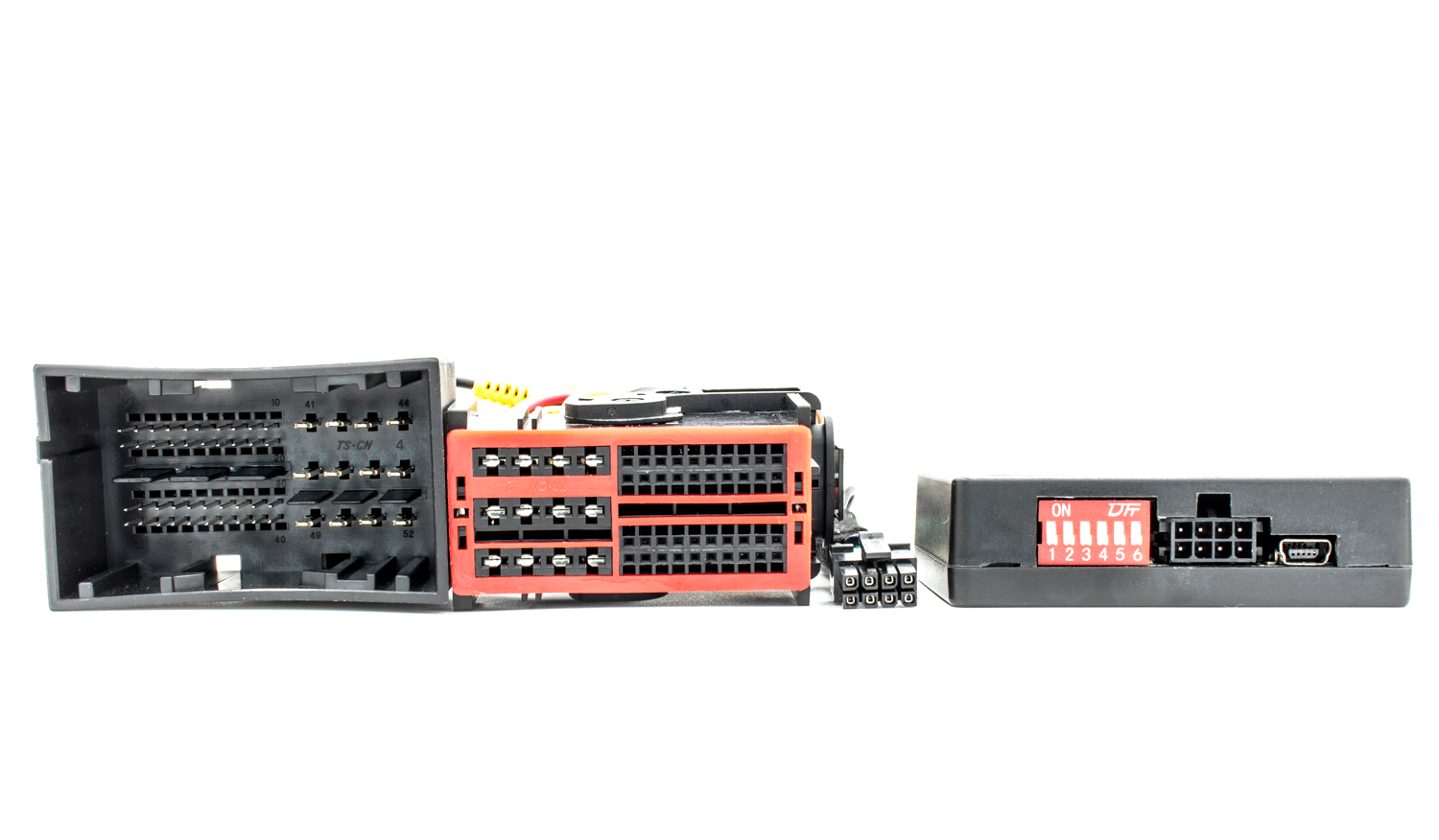 Schnittstelle zum Anschluss einer Chrysler/Dodge/Jeep Uconnect Touch 8.4 Rückfahrkamera (52 Pin)