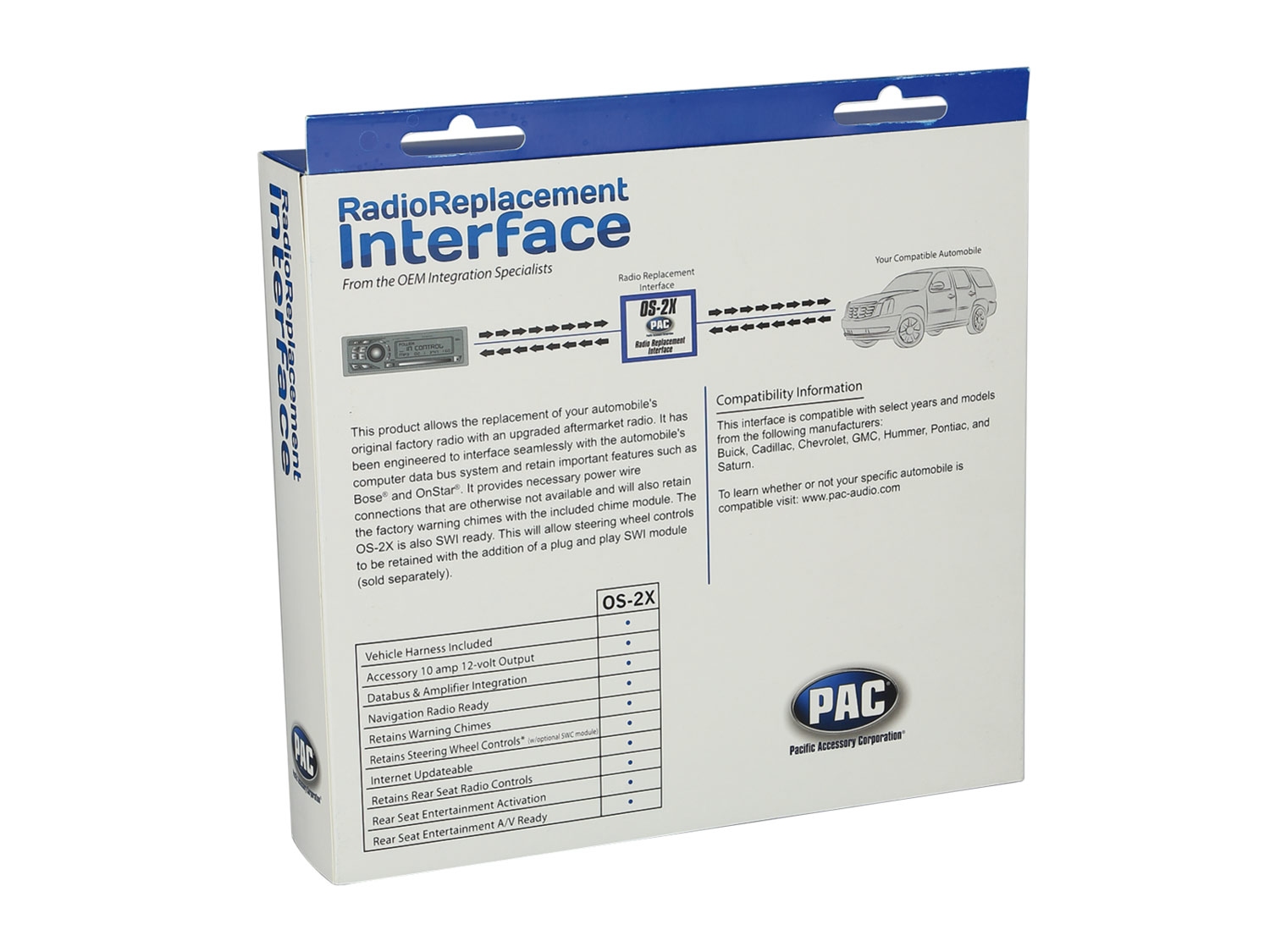 Adapter do kierownicy Chevrolet, GMC, Isuzu, Hummer, Pontiac, Saab, Oldsmobil, Saturn 24Pin/12Pin Amp OS-2X