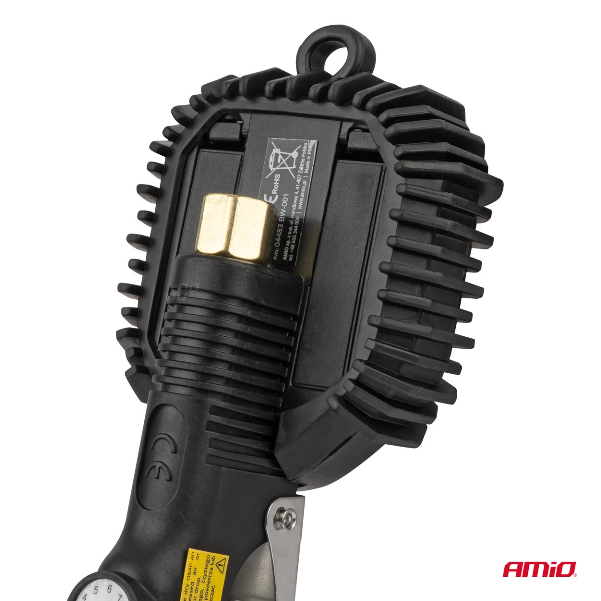 Pistolet do pompowania z manometrem cyfrowym 16 bar AMIO-04483