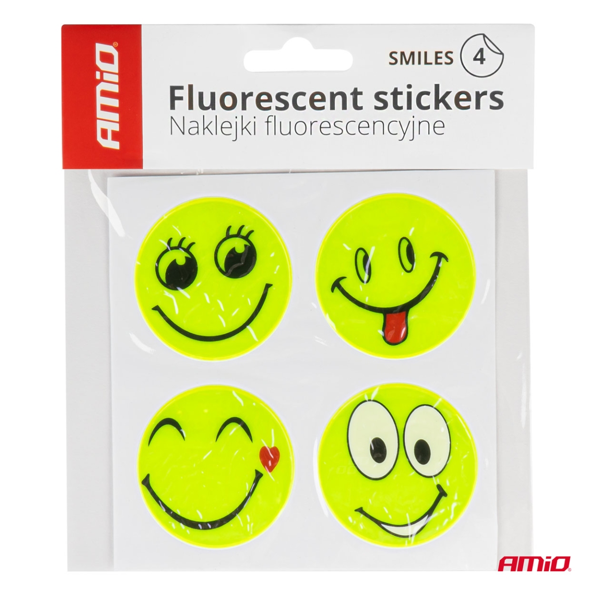 Helkurklaasist hoiatuskleebised lastele, naerunäod, AMIO-03941