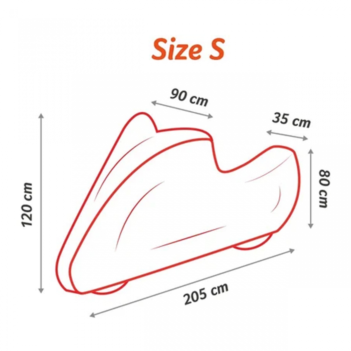 Kaitsekate mootorrattale S-katusega