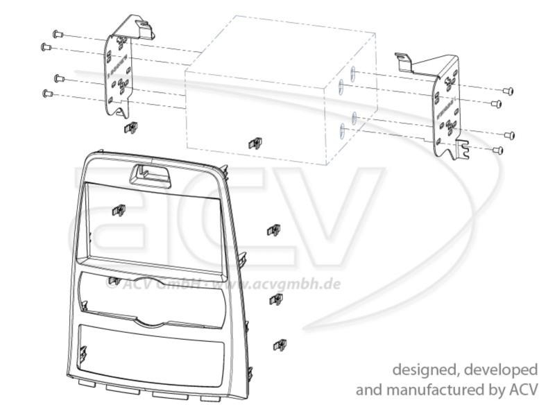 Ramka radiowa 2 DIN Hyundai Genesis Coupé (BK) 2010->