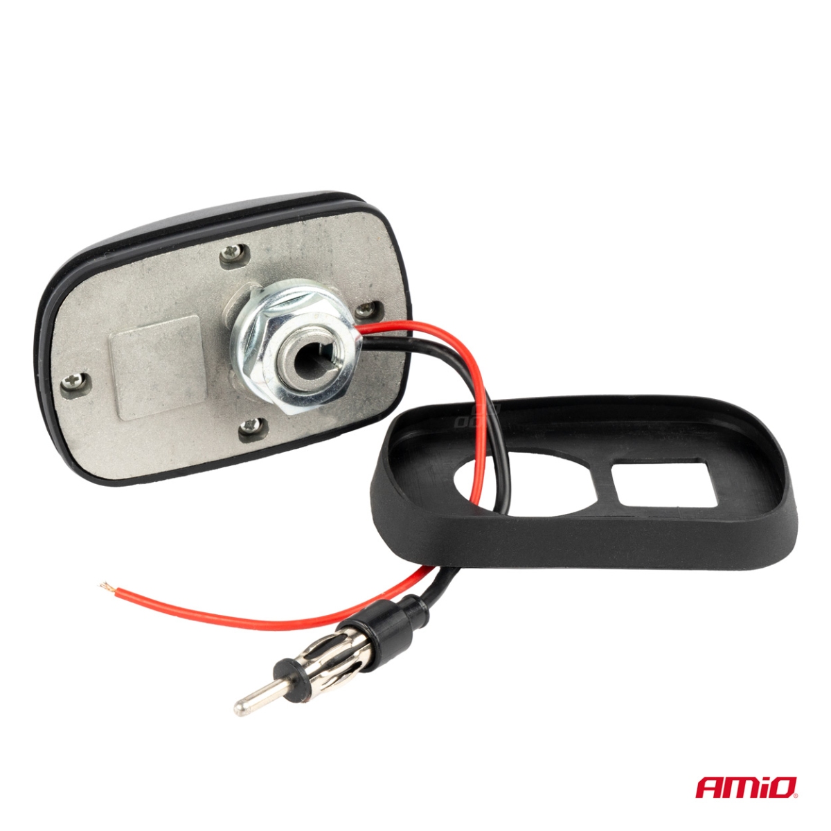 Universal shark type car antenna with amplifier and DIN plug AMIO-04159