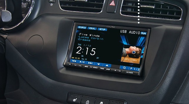 Ramka radiowa 2 DIN Kia cee'd 04/2012-> piano-black