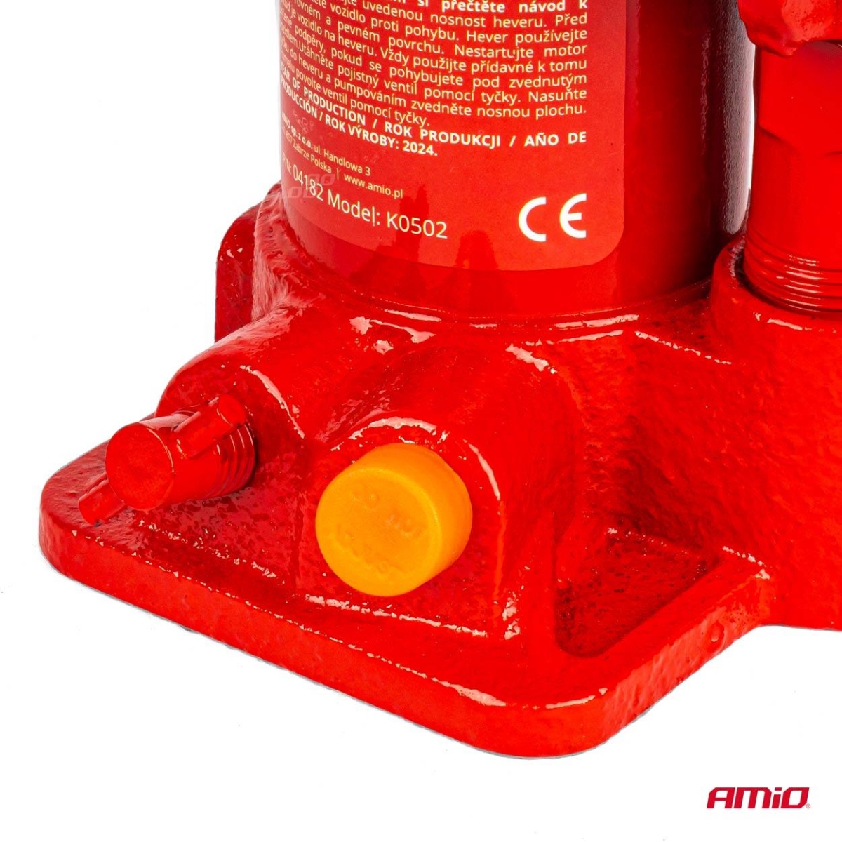 Élévateur de poteau hydraulique 2T 2000 kg, caisson PVC AMIO-04182