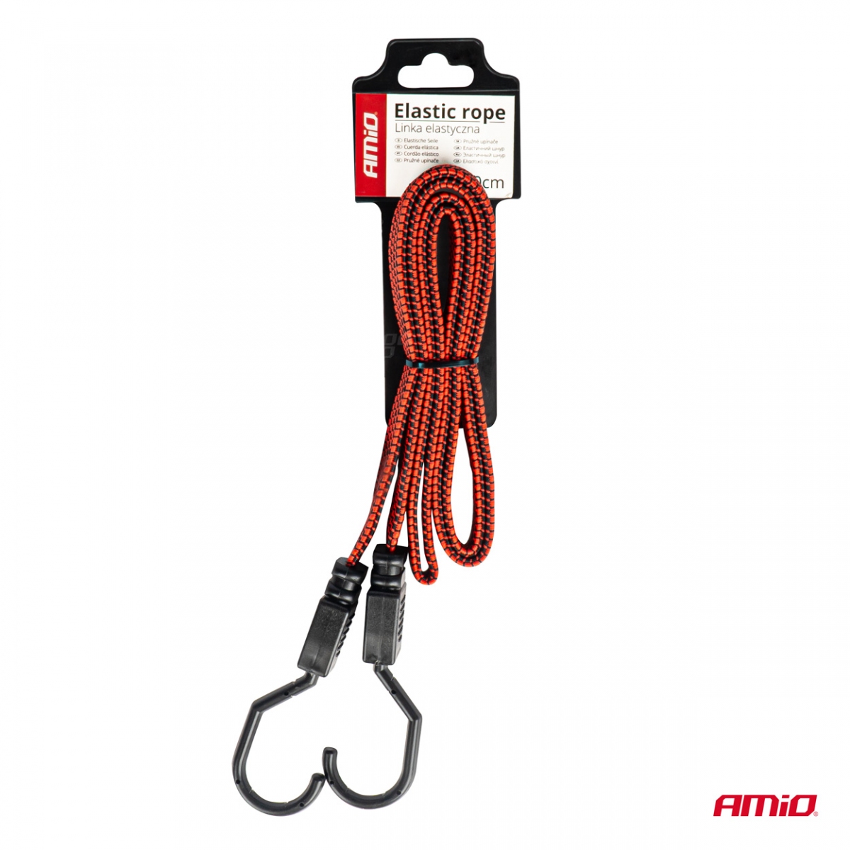 Corda elastica in gomma piatta per fissare i bagagli 120cm BSTRAP-17 AMIO-03305