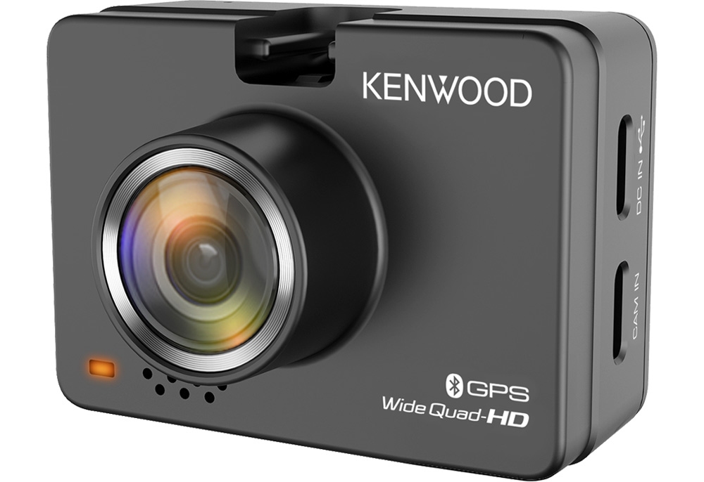 Kenwood DRV-A510R11CA Car DVR Kit. DVR, rearview camera, and smart parking cables.
