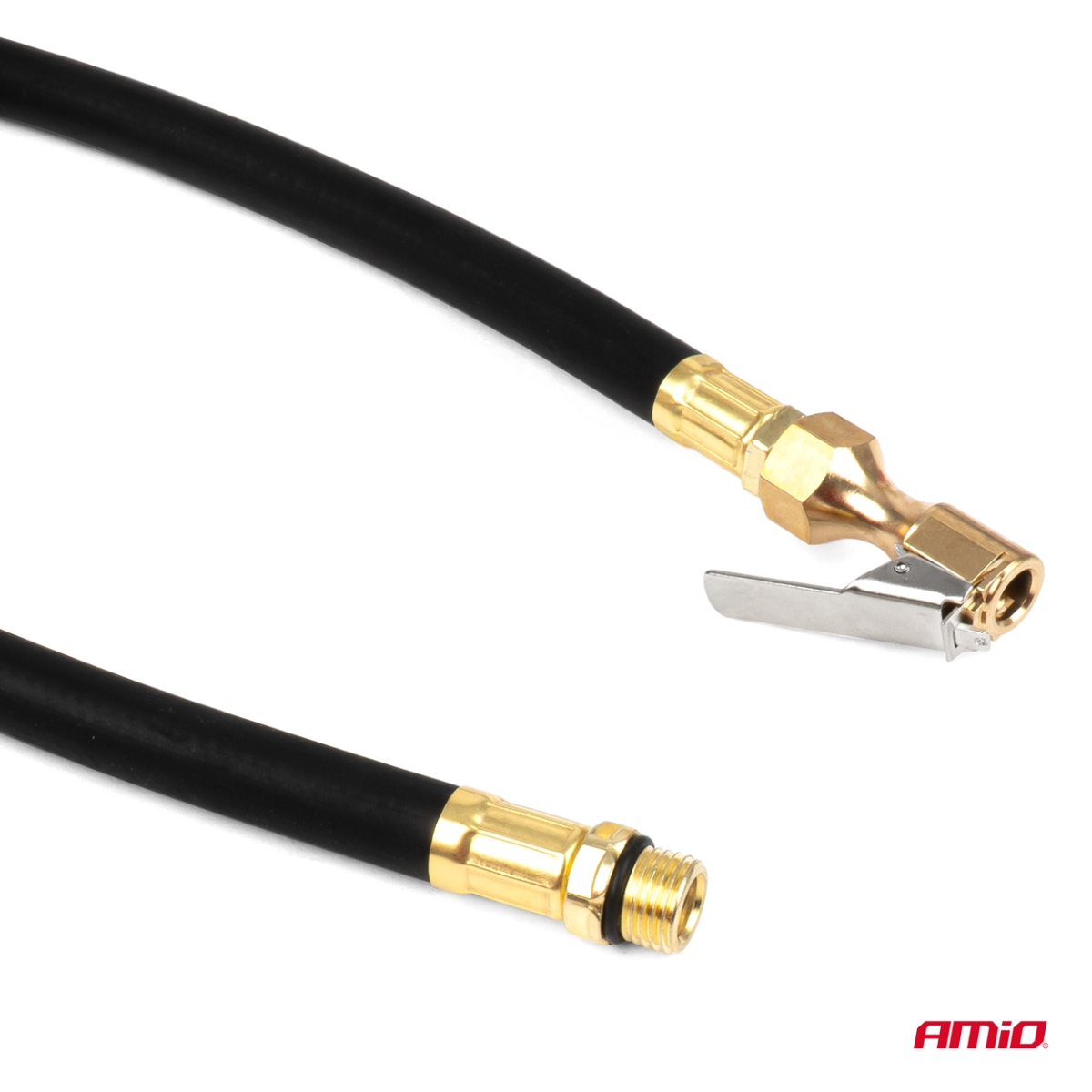 Pistolet do pompowania z manometrem cyfrowym 18 bar AMIO-04482