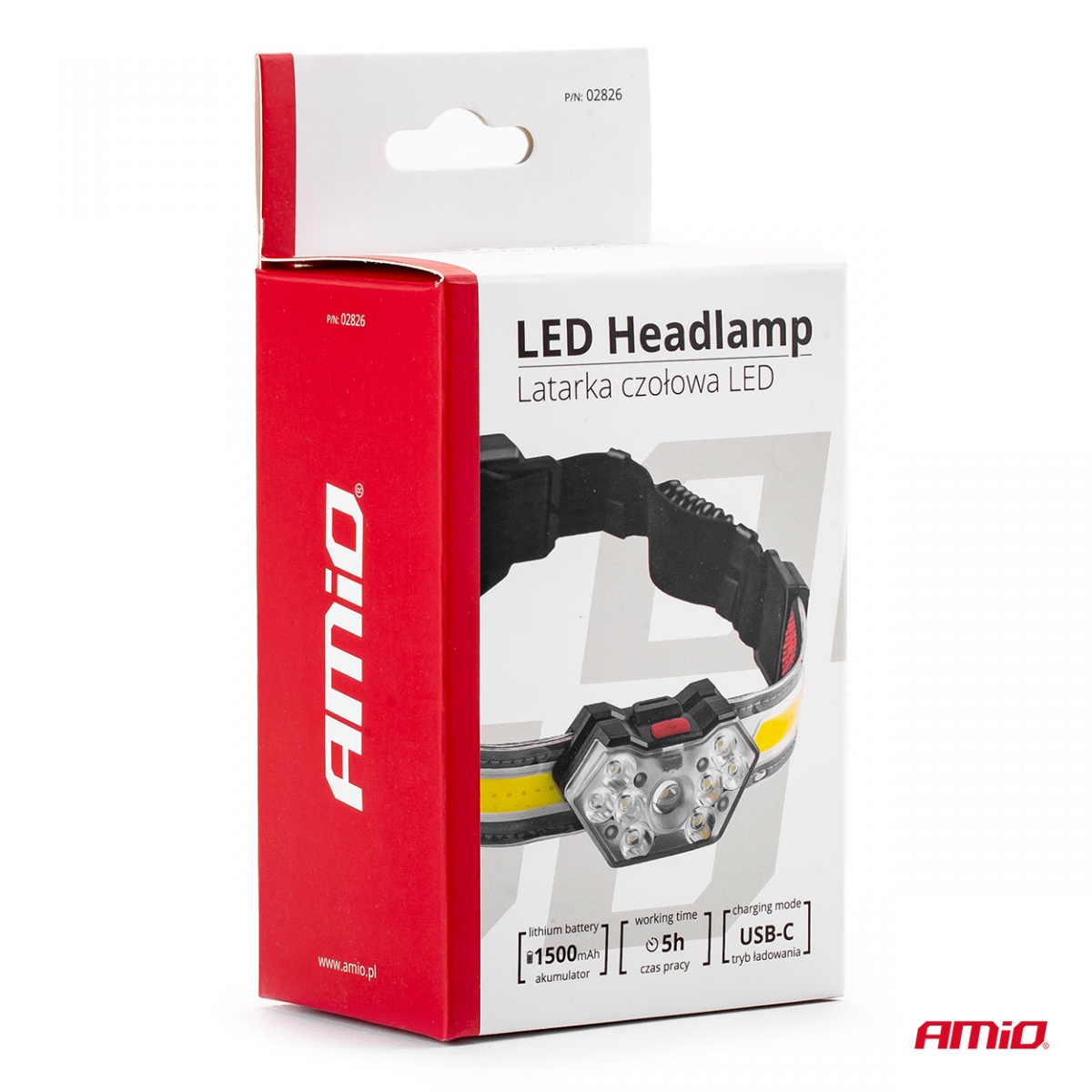 Torcia frontale a LED LH04 AMIO-02826