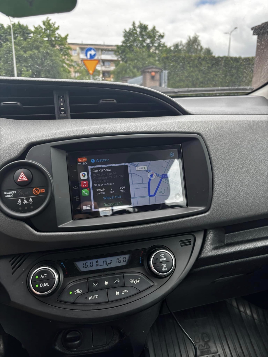 Mascherina autoradio 2 DIN Toyota Yaris (XP13) 10/2011 - 02/2020 nera