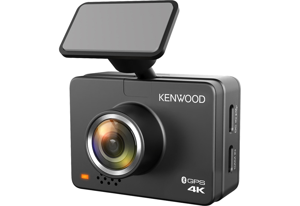 Kenwood DRV-A610R21CA Car DVR Kit. DVR, rearview camera, and smart parking cables.