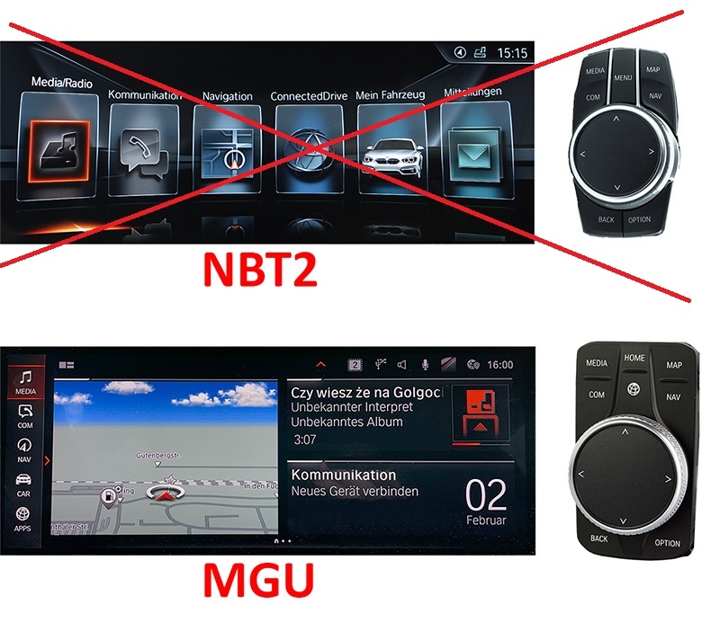 Adapteri BMW MGU:lle, HSD+2 peruutuskameralle