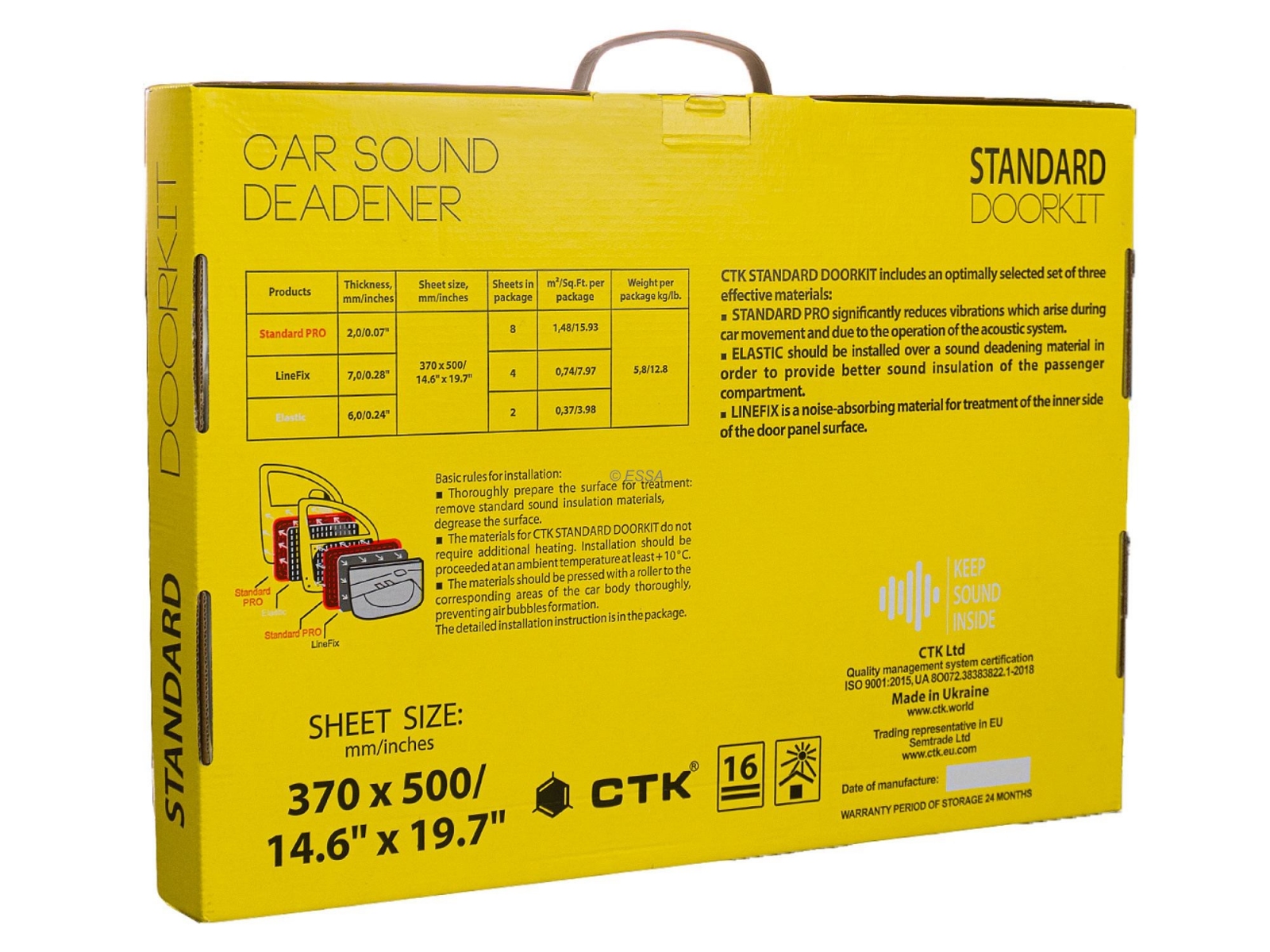 CTK Standard DOORKIT - zestaw do wygłuszenia drzwi