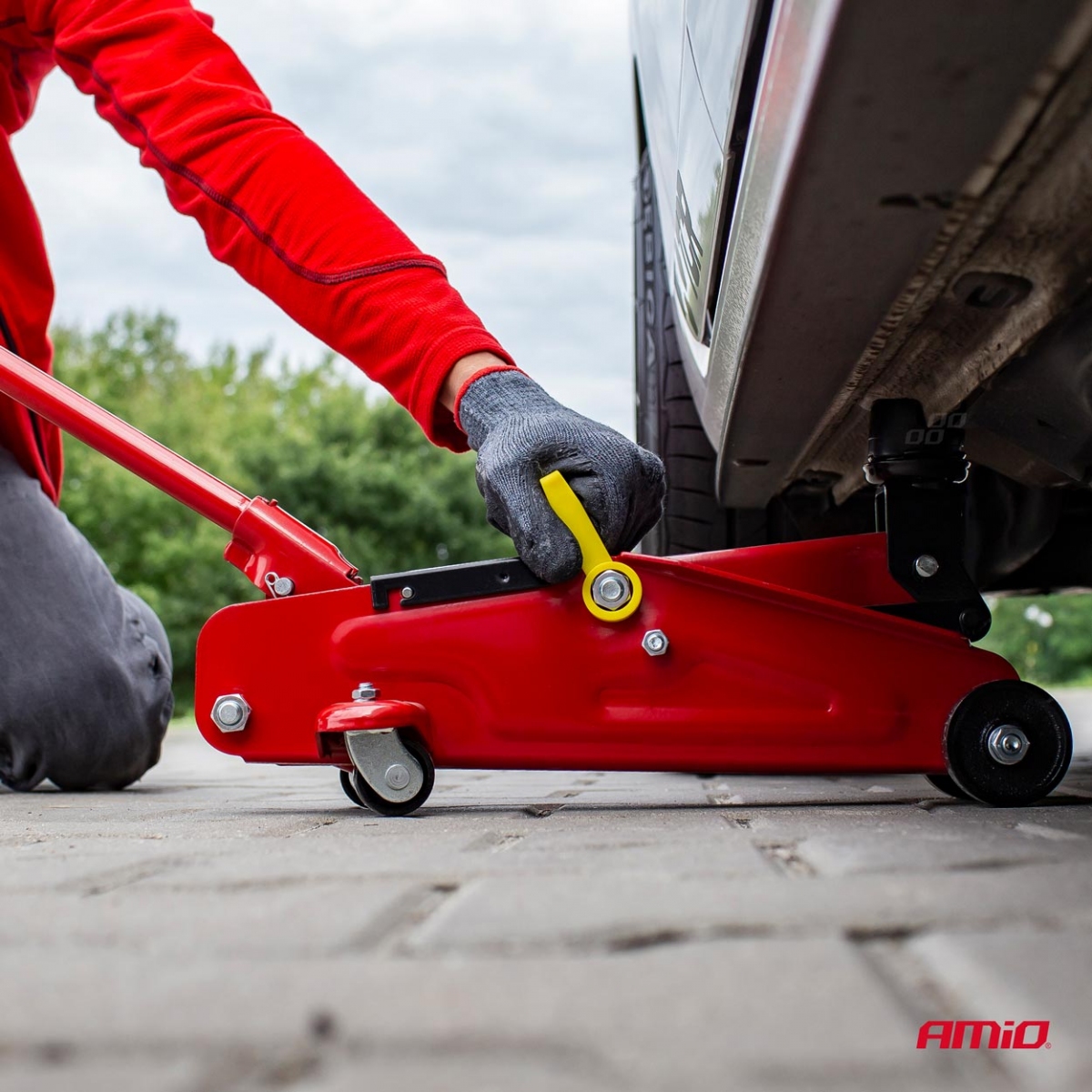 Cric hydraulique à grenouille 2000 kg 2T AMIO-01035