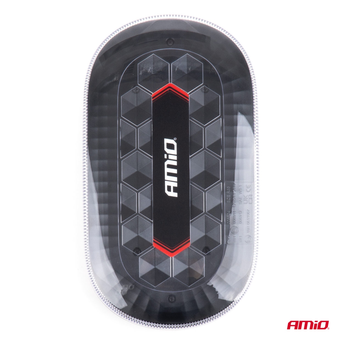 Fascio di segnalazione LED wireless con telecomando R65 R10 326x186x63 26W 12V 24V AMIO-04369