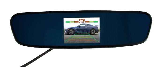 Monitor LCD w lusterku3,5"+kamera+czujnik parkowo
