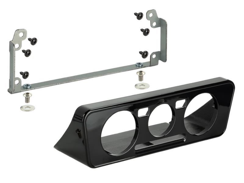 Radio frame 2 DIN Seat Mii, Skoda Citigo 2011 ->, VW up! 2011 - 2016 glossy black