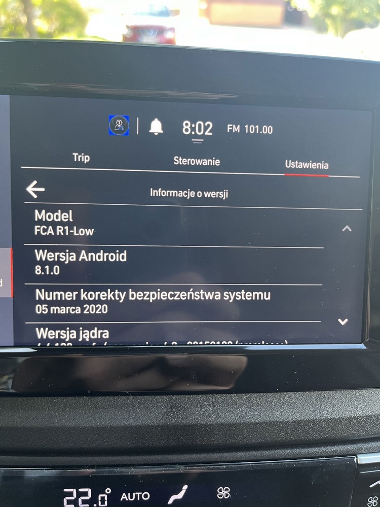 Adapter kamery cofania Fiat Ducato 3 (seria 8) 7 cali, od roku 2021 ->