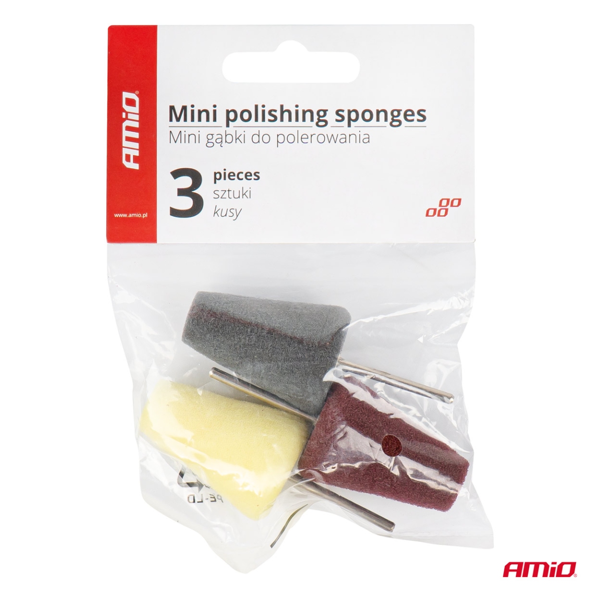 Sienikiillotustyynyt, mini kartiokiillotussetti, 3 osaa, AMIO-03715