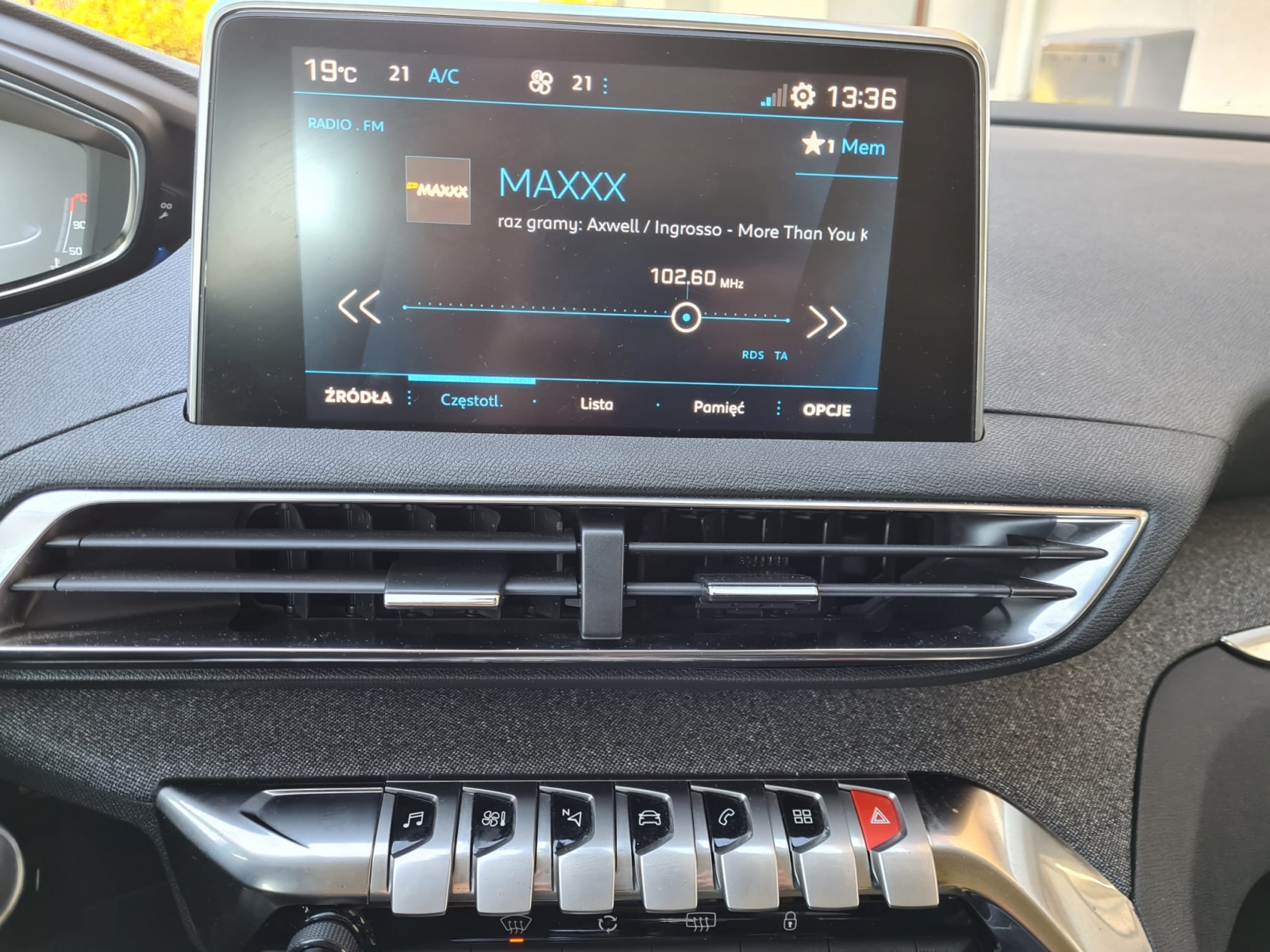 Interfejs kamery Citroen, Peugeot NAC Systems