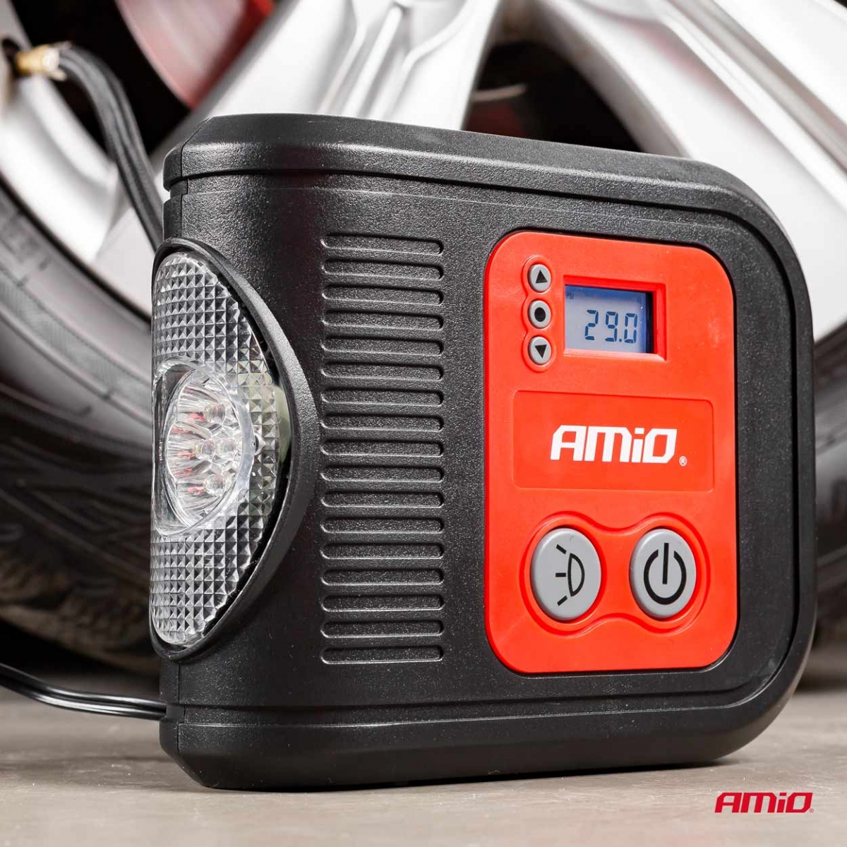 Compressore per auto digitale LED LCD 12V ACOMP-10 AMIO-02380