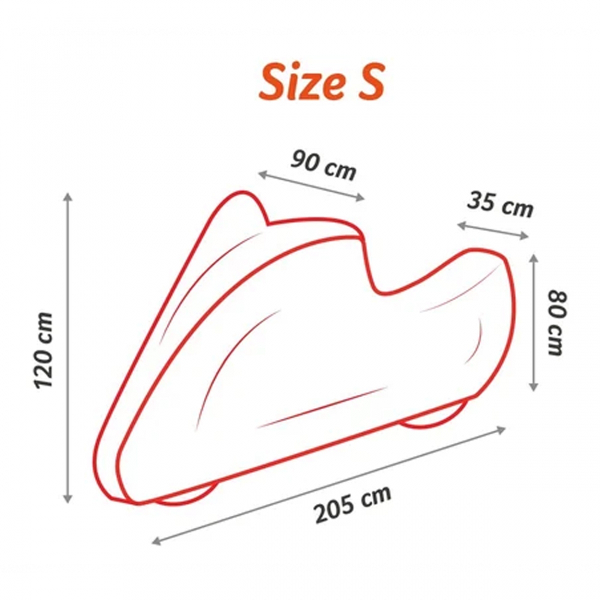 Kaitsekate S PURE mootorrattale