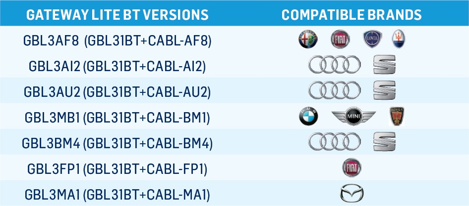 Dension Digital Changer Bluetooth,USB,iPod,iPhone,AUX - Fiat Panda 2013 Basic Continental