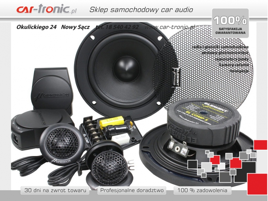 Głośniki samochodowe u-Dimension EL Comp 5