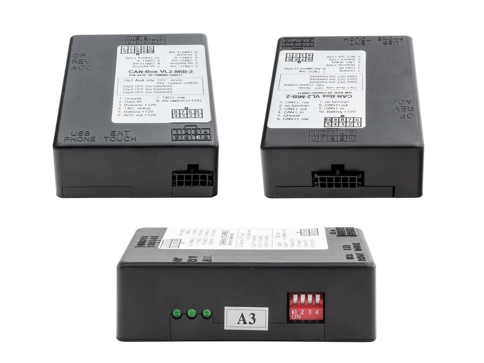 Videoliides VL2-MIB-2 Audi A3 (8V) VW Golf 7 Skoda Octavia III