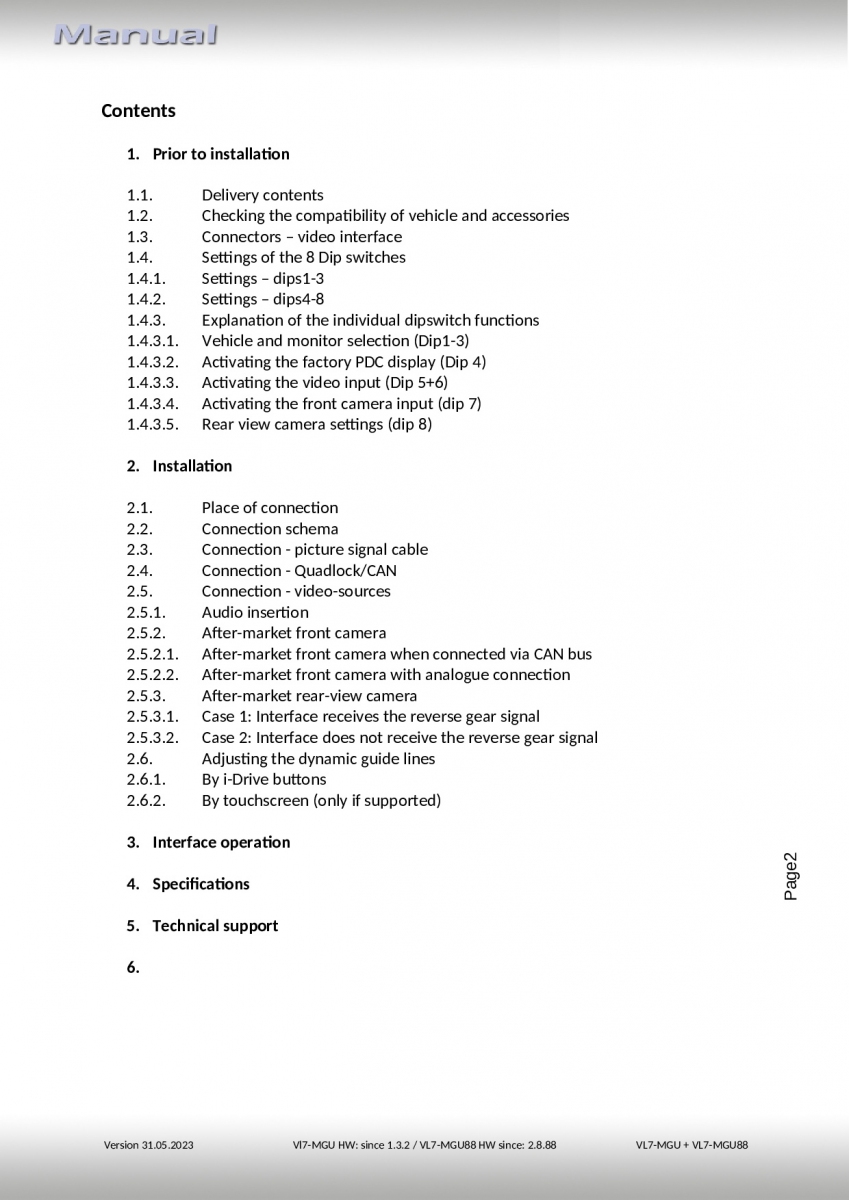 Adapteri BMW MGU:lle, HSD+2 peruutuskameralle