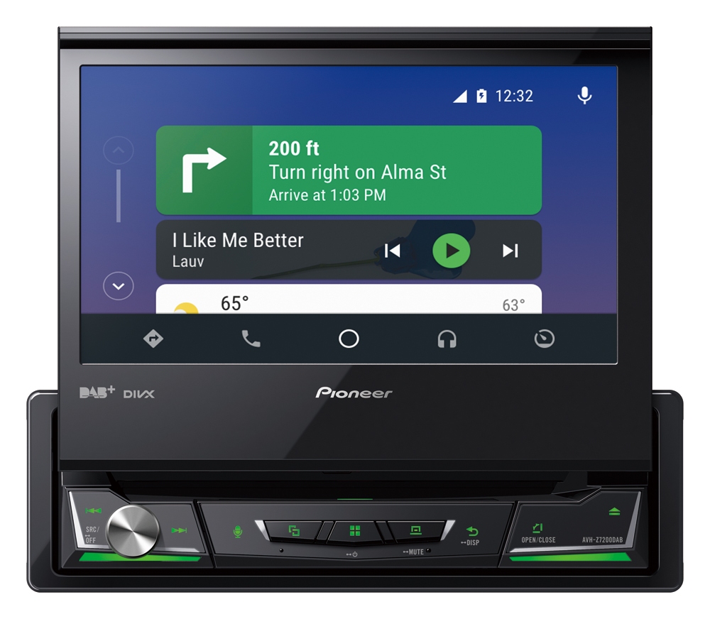 Pioneer AVH-Z7200DAB multimédia állomás. Apple CarPlay és Android Auto.