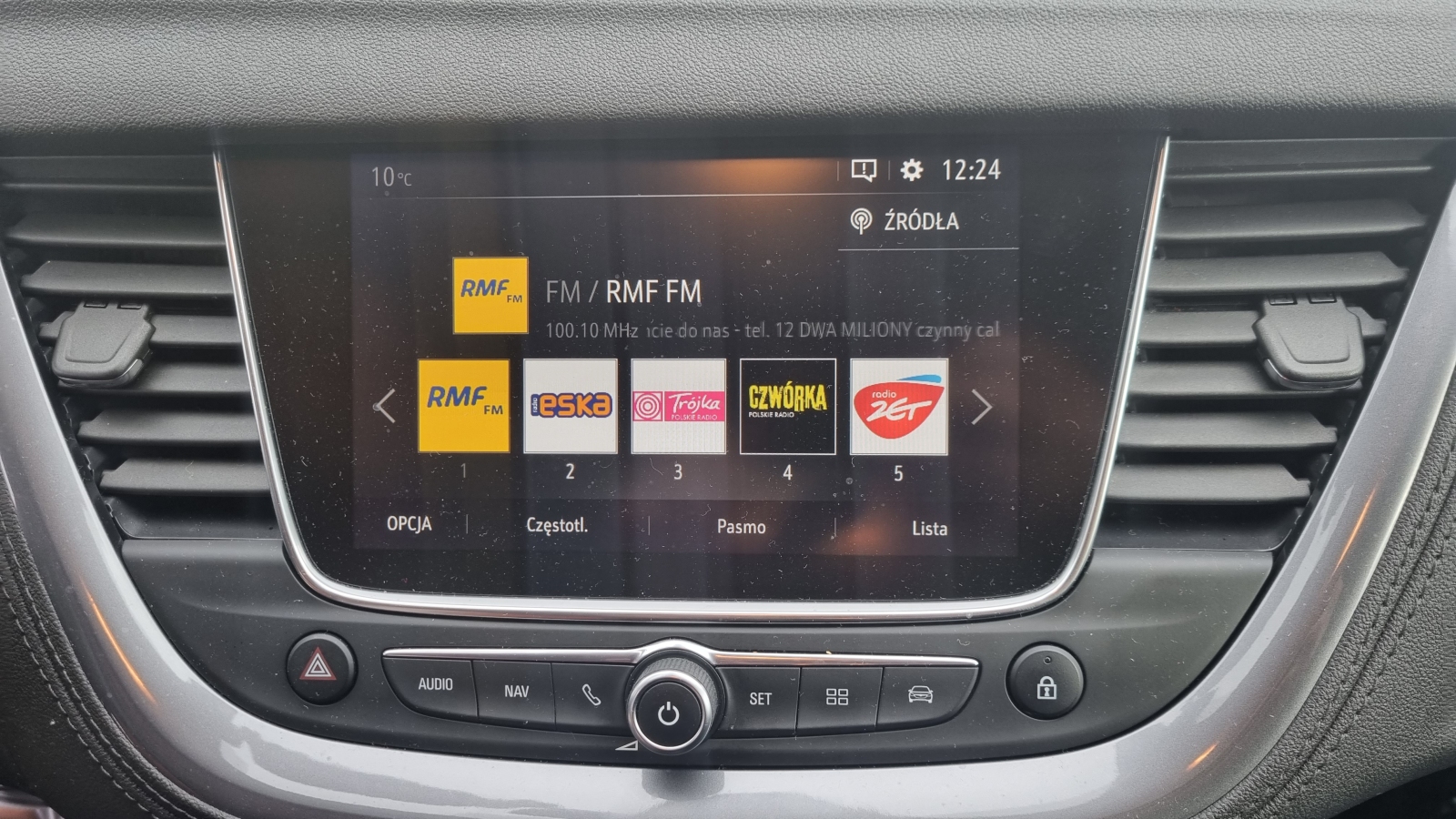 Interfejs kamery Citroen, Peugeot NAC Systems