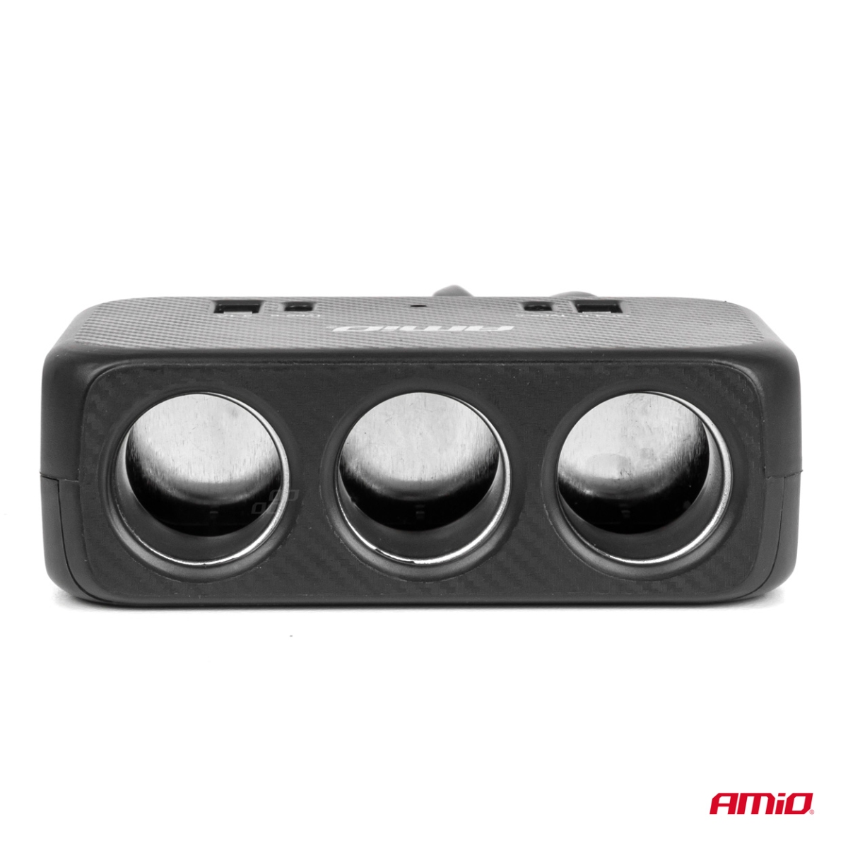 Sigaretisüütaja pesa jaotur laadijaga 1x USB-A 1x USB-C QC4.0 12V 24V 120W 80cm AMIO-04365