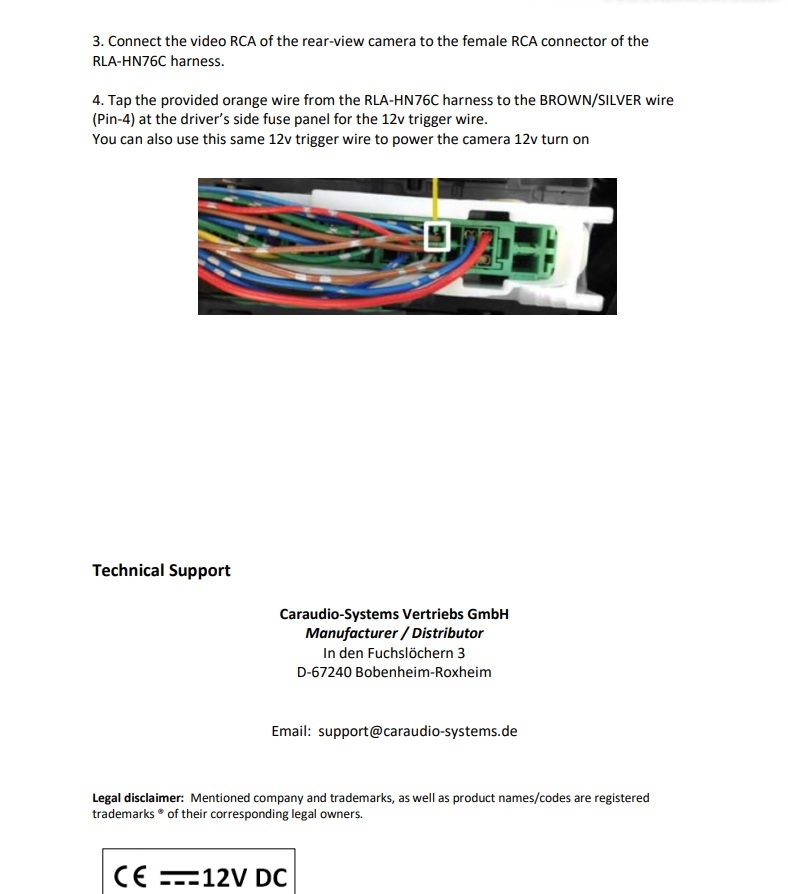 Interfejs kamery - Honda Civic 2012-2013