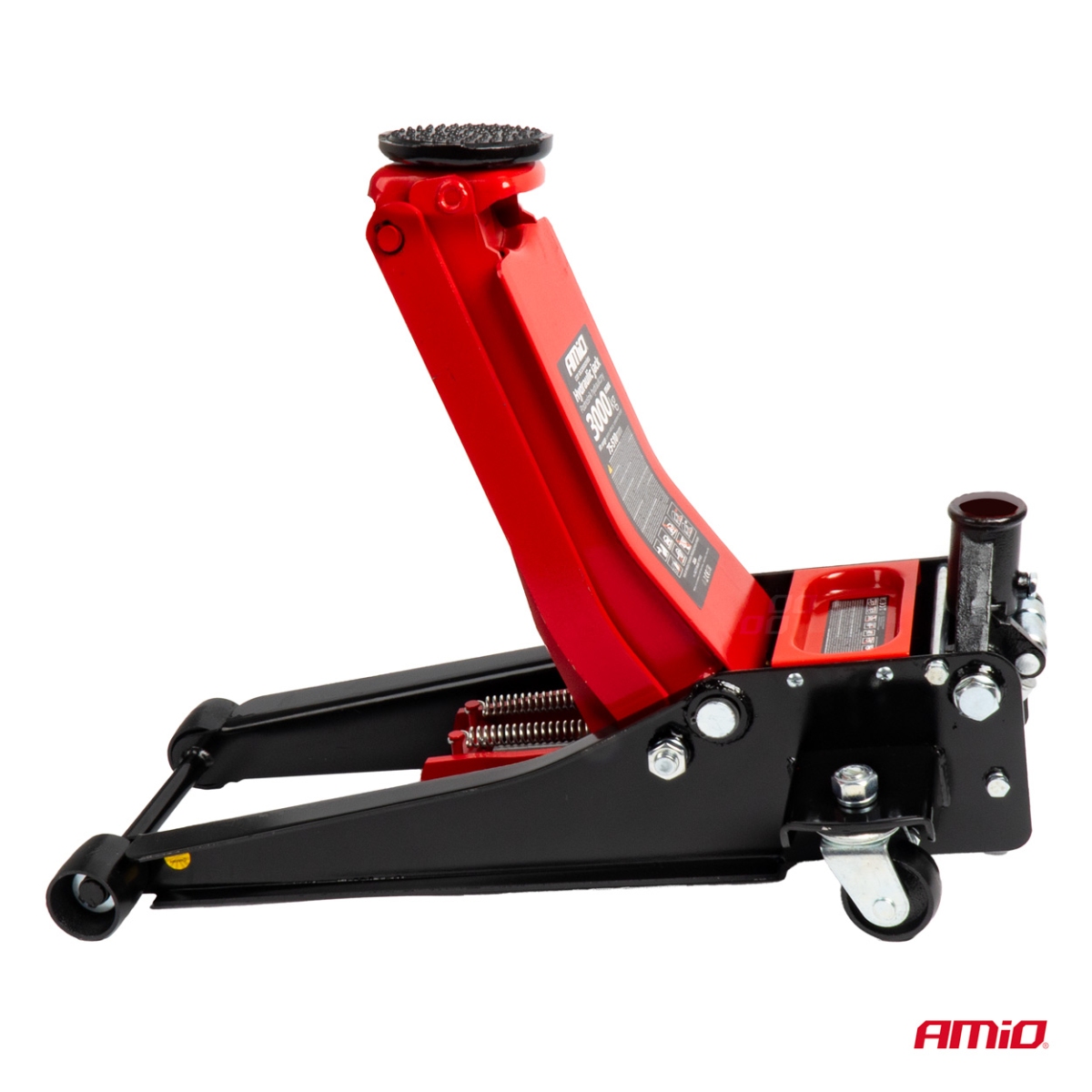 Podnośnik hydrauliczny niskoprofilowy lewarek typu żaba 3T 3000kg CE 75/510mm AMIO-04215