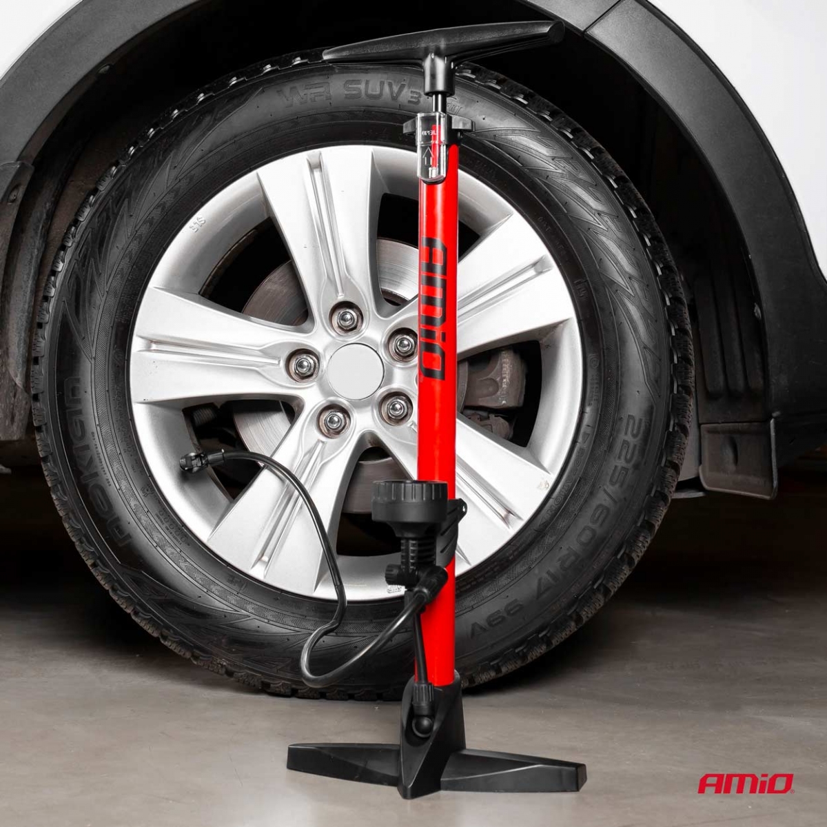 Metallist käsipump manomeetriga PU02 AMIO-02146