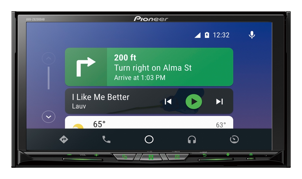 Pioneer AVH-Z9200DAB multimédia állomás. Apple CarPlay és Android Auto.