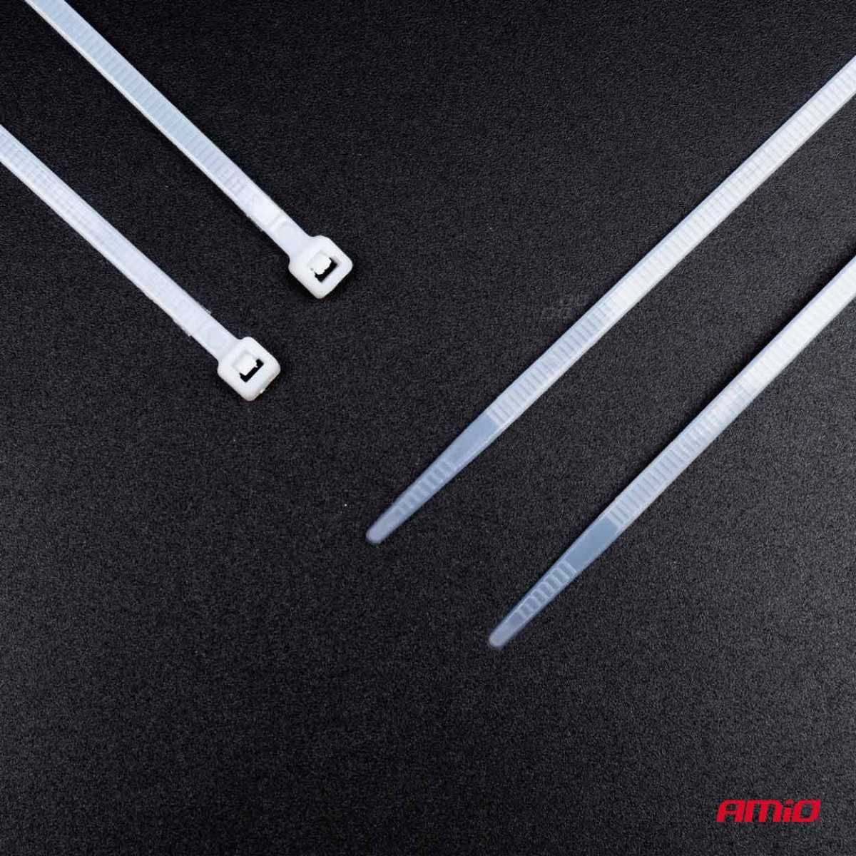 Fehér kábelkötegelők 4,8×200 mm 100 db AMIO-04310